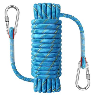 NorthPada Anchor Rope with Hook 3/8in x 10m Reflective Blue Nylon