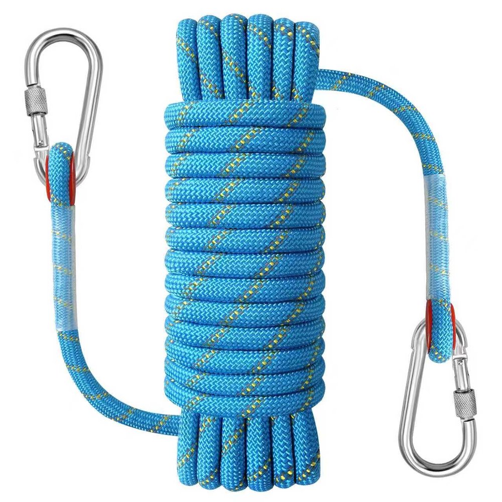 NorthPada Anchor Rope with Hook 3/8in x 10m Reflective Blue Nylon