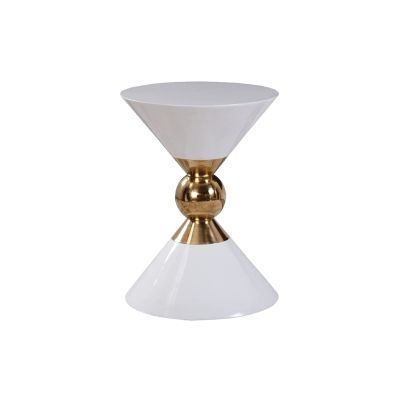 ARZARF Round Side Table Modern Living Room Sofa Side Small Coffee Table Modern Home Decor Coffee Table Bedroom Corner Bedside Table (Color : Gold, Size : 32 * 53cm)