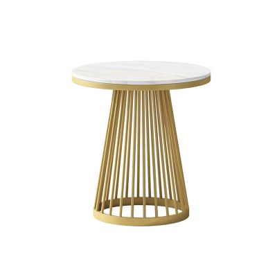 ARZARF Round Side Table Bedroom Bedside Table Office Decorative Slate Coffee Table Home Living Room Sofa Small Coffee Table (Size : Small)