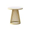 ARZARF Round Side Table Bedroom Bedside Table Office Decorative Slate Coffee Table Home Living Room Sofa Small Coffee Table (Size : Small) view 1