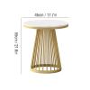 ARZARF Round Side Table Bedroom Bedside Table Office Decorative Slate Coffee Table Home Living Room Sofa Small Coffee Table (Size : Small) view 3