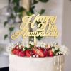 Anniversary Custom Year Cake Toppers Wedding Cake Topper Gift For Bride Groom Custom Wedding Rustic Cake Decor Engagement Anniversary Party Decoration Cake Supplies