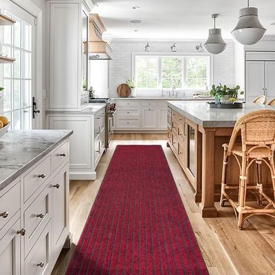 Gotohipi Runner Rug 4'x60'Indoor Outdoor Utility Carpet,Area Rugs with Non Slip Rubber Backing for Hallway Kitchen Entryway Balcony Garage Stair Laundry Room