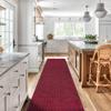 Gotohipi Runner Rug 4'x60'Indoor Outdoor Utility Carpet,Area Rugs with Non Slip Rubber Backing for Hallway Kitchen Entryway Balcony Garage Stair Laundry Room view 1