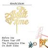 It's About Time Cake Topper Gift For Bride Groom Monogram Wedding Cake Decor Custom Wedding Cake Toppers Bridal Shower Anniversary Engagement Party Decoration Cake Supplies view 3