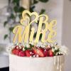Be Mine Wedding Cake Toppers Gift For Bride Groom Couple Wedding Cake Topper Romance Wedding Rustic Cake Decor Bridal Shower Anniversary Engagement Party Decoration Cake Supplies