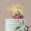 It's About Time Cake Toppers Gift For Bride Groom Modern Rustic Cake Decor Couple Wedding Cake Toppers Bridal Shower Engagement Party Decoration Cake Supplies view 2