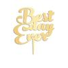 Best Day Ever Wedding Cake Topper Monogram Cake Toppers Gift For Bride Groom Modern Wedding Cake Decor Anniversary Engagement Bridal Shower Party Decoration Cake Supplies