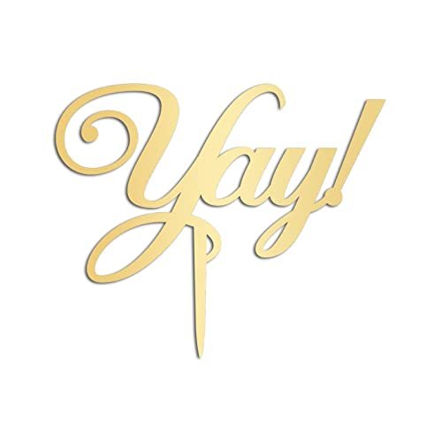 Yay Wedding Cake Toppers Gift For Bride Groom Wedding Cake Topper Word Art Cake Decor Bridal Shower Engagement Party Decoration Cake Supplies