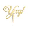 Yay Wedding Cake Toppers Gift For Bride Groom Wedding Cake Topper Word Art Cake Decor Bridal Shower Engagement Party Decoration Cake Supplies view 1