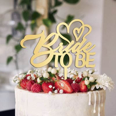 Bride to Be Cake Topper Gift For Bride Groom Art Font Rustic Cake Decor Funny Wedding Cake Topper Bridal Shower Anniversary Engagement Party Decoration Cake Supplies
