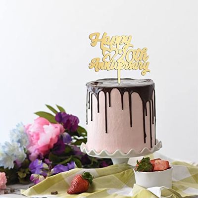 Anniversary Custom Year Wedding Cake Topper Monogram Cake Topper Gift For Bride Groom Wedding Cake Decor Engagement Anniversary Party Decoration Cake Supplies