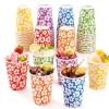 Marsui 120 Pack 12oz Hawaiian Luau Party Paper Cups, Tropical Hibiscus Disposable Drinking Cups, Summer Beach Luau Theme Party Decorations Supplies for Birthday Pool Beach Tropical view 1