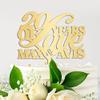Anniversary Custom Year Cake Topper Personalized Wedding Cake Toppers Gift For Bride Groom Word Art Cake Decor Anniversary Engagement Party Decoration Cake Supplies view 2