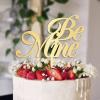 Be Mine Cake Toppers Gift For Bride Groom Art Font Rustic Cake Decor Custom Wedding Cake Topper Anniversary Engagement Party Decoration Cake Supplies