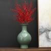 11.2Inches Chinese Ceramic Art Handmade Antique ice Crack Glaze Chinese vases Big China Porcelain Flower Bottle Green Vase for Flowers Home Decoration view 4