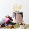 At Last Wedding Cake Topper Gift For Bride Groom Art Font Wedding Cake Toppers Monogram Wedding Rustic Cake Decor Anniversary Engagement Bridal Shower Party Decoration Cake Supplies
