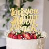 Love You Cake Topper Gift For Bride Groom Romance Wedding Cake Toppers Wedding Rustic Cake Decor Engagement Anniversary Party Decoration Cake Supplies view 1