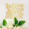 Love You Cake Topper Gift For Bride Groom Romance Wedding Cake Toppers Wedding Rustic Cake Decor Engagement Anniversary Party Decoration Cake Supplies view 3