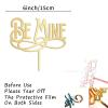 Be Mine Wedding Cake Topper Art Font Cake Toppers Gift For Bride Groom Elegant Rustic Cake Decor Engagement Anniversary Party Decoration Cake Supplies view 2