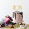 Be Mine Wedding Cake Topper Art Font Cake Toppers Gift For Bride Groom Elegant Rustic Cake Decor Engagement Anniversary Party Decoration Cake Supplies view 3