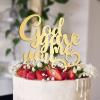 God Gave Me You Wedding Cake Topper Gift For Bride Groom Personalized Rustic Cake Decor Custom Wedding Cake Toppers Anniversary Engagement Bridal Shower Party Decoration Cake Supplies view 1