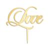 Love Cake Toppers Gift For Bride Groom Couple Rustic Cake Decor Romance Wedding Cake Topper Engagement Anniversary Bridal Shower Party Decoration Cake Supplies view 2