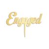 Engaged Wedding Cake Topper Gift For Bride Groom Modern Cake Decor Elegant Cake Topper Bridal Shower Anniversary Party Decoration Cake Supplies view 2