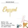 Engaged Wedding Cake Topper Gift For Bride Groom Modern Cake Decor Elegant Cake Topper Bridal Shower Anniversary Party Decoration Cake Supplies view 3