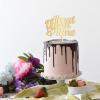 About Damn Time Cake Toppers Custom Wedding Cake Toppers Gift For Bride Groom Modern Rustic Cake Decor Anniversary Engagement Bridal Shower Party Decoration Cake Supplies view 2