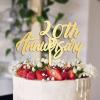 Anniversary Custom Year Wedding Cake Toppers Gift For Bride Groom Romance Rustic Cake Decor Art Font Wedding Cake Topper Bridal Shower Anniversary Party Decoration Cake Supplies