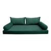 Prolinemax Style V2 Twin Size Velvet Knife Edge Indoor Daybed Bolster Pillow Cushion Mattress Fitted Sheet |Cover ONLY| AD317 view 1