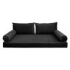 Prolinemax Style V2 Twin Size Velvet Contrast Pipe Indoor Daybed Bolster Pillow Cushion Mattress Fitted Sheet |Cover ONLY| AD350 view 1