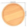 4PCS Mosaic Bamboo Coasters for Crafts, Blank Base Trays, Drinking Cup Coaster, Plant Coaster, Art Plate,DIY Mosaic Supplies (Round) view 2