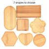 4PCS Mosaic Bamboo Coasters for Crafts, Blank Base Trays, Drinking Cup Coaster, Plant Coaster, Art Plate,DIY Mosaic Supplies (Round) view 4