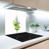 Tulup Glass Chopping Board - 2x11.81x20.47in/2x30x52cm - Tempered Glass Cutting Board - Splashback - Worktop Saver for Kitchen Protection - Splash Guard - Lime under water view 2