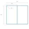 Tulup Glass Chopping Board - 2x11.81x20.47in/2x30x52cm - Tempered Glass Cutting Board - Splashback - Worktop Saver for Kitchen Protection - Splash Guard - Lime under water view 4