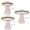 5 Pack Cake Stands Round Cupcake Stands,Metal Wedding Brithday Party Celebration Dessert Display Plates for Birthday, Baby Shower, Tea Party, Event Decoration, Rose Gold view 2