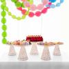 5 Pack Cake Stands Round Cupcake Stands,Metal Wedding Brithday Party Celebration Dessert Display Plates for Birthday, Baby Shower, Tea Party, Event Decoration, Rose Gold view 4