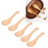 Hand Polished Tableware Cutlery Kitchen Gadget for Home Restaurant Cooking Baking Stirring Porridge Dessert, 5pcs Wooden Soup Spoon, Wooden Scoop Soup Spoon Wood Mixing Stirring Tableware view 2