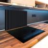 Glass Worktop Saver Splashback Chopping Board 31.5x20.47 in/80x52 cm - "Gray stripes" view 3