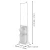 CeRaBuRET White Laundry Basket Bathroom Multi-layer Clothes Storage Basket Household Bathroom Simple Storage Shelf Kitchen Shelf Fruit Stand, 17.3 * 13 * 68.5in view 3