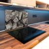 Glass Worktop Saver Splashback Chopping Board 2x15.7x20.47 in/2x40x52 cm - "Concrete cubes" view 3
