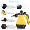 Decdeal Handheld Steam Cleaner, 1050W Multifunctional High Temperature Pressurized Steam Cleaning Machine with 9PCS Accessory, 110V (Yellow1) view 4