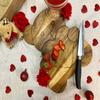 Affinity Decor Valentine's Day Gift Organic Acacia kitchen Cutting Chopping Charcuterie Board Platter Butcher Block for Cheese and Vegetables (Teddy Bear Board 10.7"L x 9.1"W) view 2