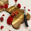 Affinity Decor Valentine's Day Gift Organic Acacia kitchen Cutting Chopping Charcuterie Board Platter Butcher Block for Cheese and Vegetables (Teddy Bear Board 10.7"L x 9.1"W) view 4