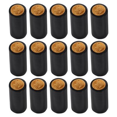 NUOBESTY Wine Bottle Foil Seals Heat Shrink Capsules 100 Pack Seal Film with Tear-off Tab for Winery Restaurant Home Use 2.36 X 1.18 X 1.18 in