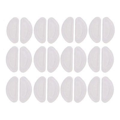 12 Pairs Silicone Eyeglass Nose Pads Glasses Nose Pads Pad Replacement Kit Non-Slip for Sunglasses Reading/Myopia Regular Glasses Universal
