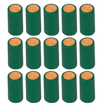 NUOBESTY Wine Heat Shrink Capsules Green Pvc Shrink Capsules for Wine Bottles Bottle Film with Tear-off Tab 2.36 X 1.18 X 1.18 in for Winery Restaurant Home Use